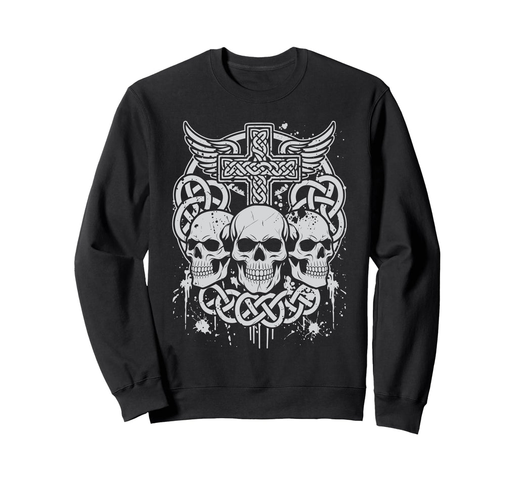 Y2K Grunge Aesthetic Alt Goth Skull Sweatshirt - Fun Novelty Design Unisex - T-Shirt, Sweatshirt, Hoodie