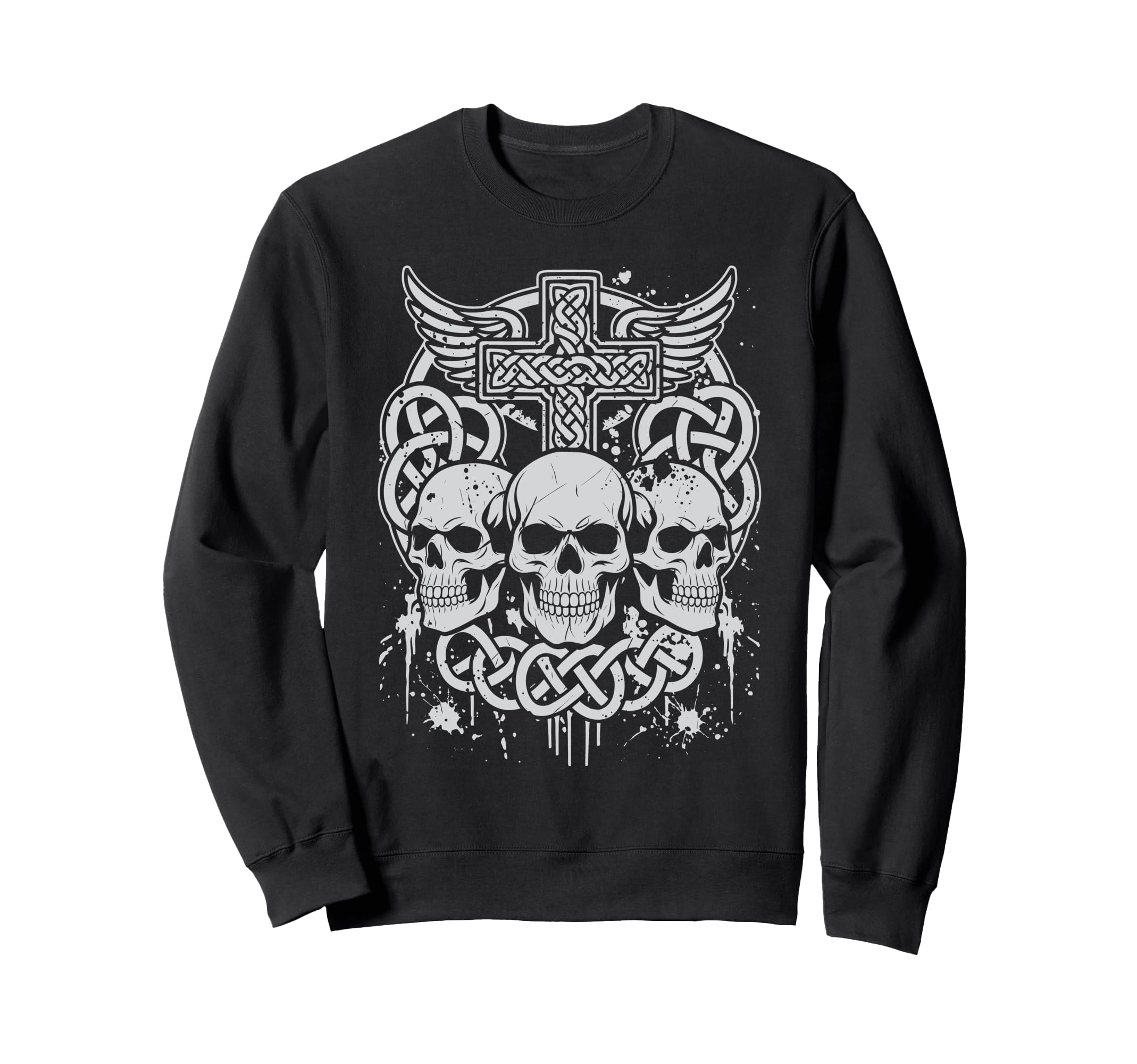 Y2K Grunge Aesthetic Alt Goth Skull Sweatshirt - Fun Novelty Design Unisex - T-Shirt, Sweatshirt, Hoodie