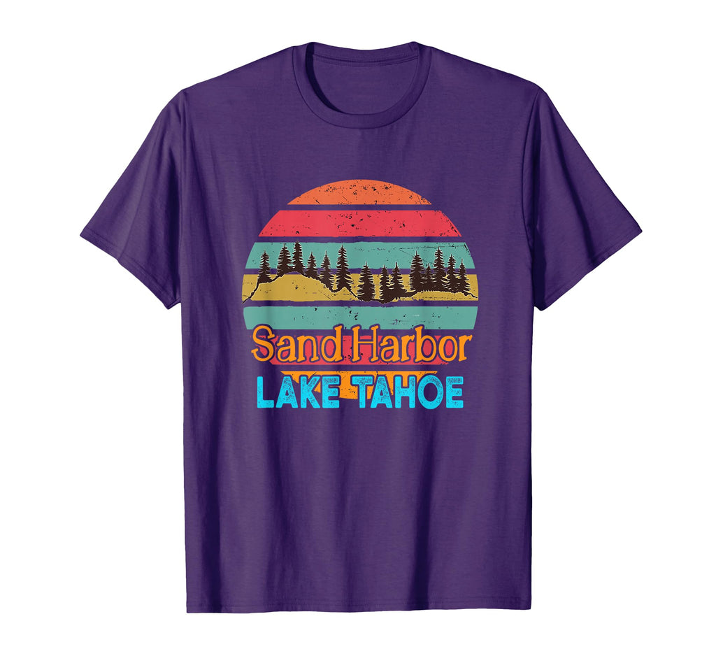 Lake Tahoe Sand Harbor Sunset T-Shirt - Fun Novelty Design for Adults - T-Shirt, Sweatshirt, Hoodie