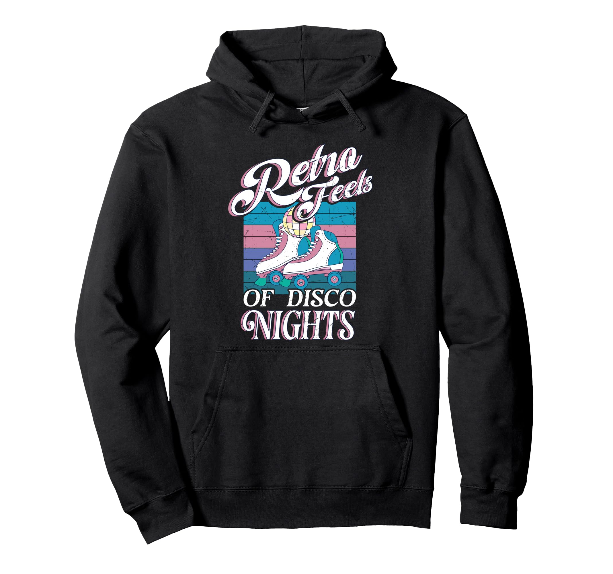 Roller Skating Roller Skates Disco Hoodie - Trendy Graphic for Adults - T-Shirt, Sweatshirt, Hoodie