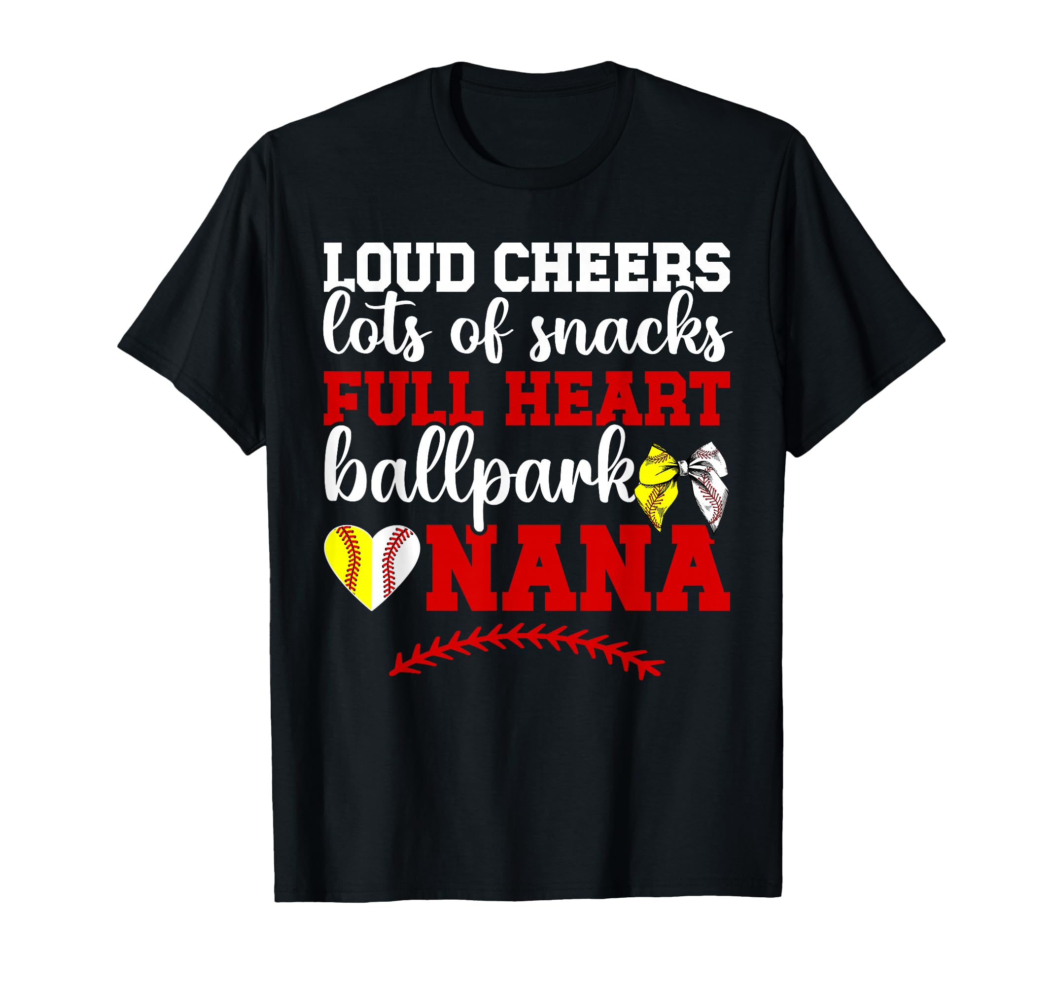 Ballpark Nana Grandma Funny Baseball T-Shirt - Aesthetic Graphic Unisex - T-Shirt, Sweatshirt, Hoodie