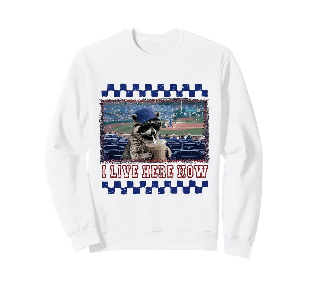 Funny Raccoon Baseball Mama Sweatshirt - Trendy Graphic Unisex - T-Shirt, Sweatshirt, Hoodie