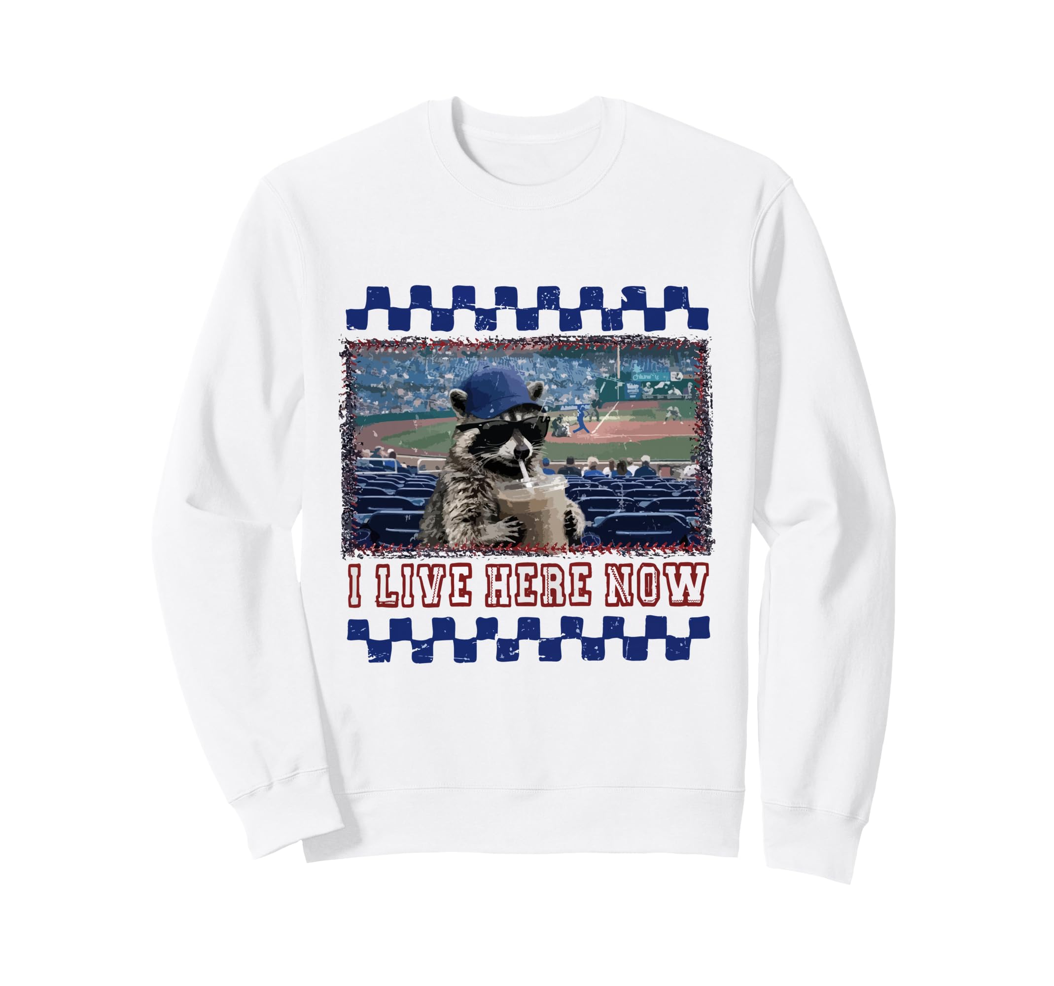 Funny Raccoon Baseball Mama Sweatshirt - Trendy Graphic Unisex - T-Shirt, Sweatshirt, Hoodie