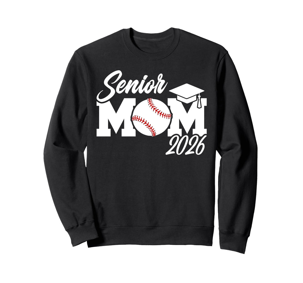 Baseball Senior Mom 2026 Baseball Sweatshirt - Custom Art Print Unisex - T-Shirt, Sweatshirt, Hoodie