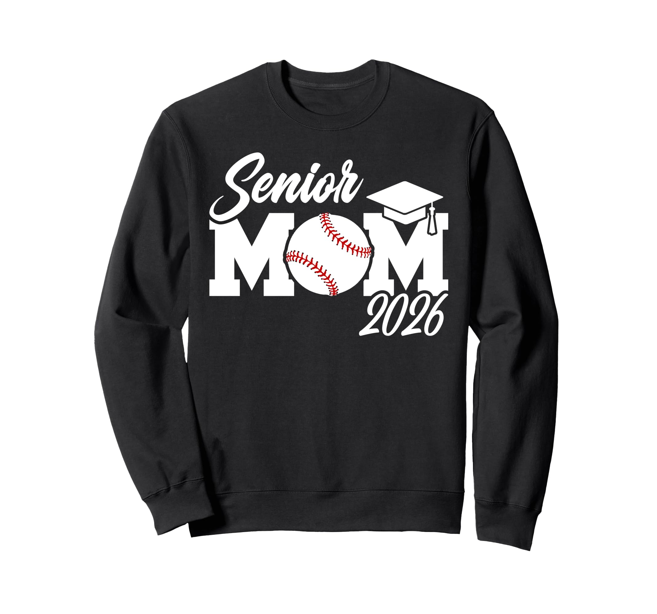 Baseball Senior Mom 2026 Baseball Sweatshirt - Custom Art Print Unisex - T-Shirt, Sweatshirt, Hoodie
