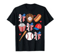 Baseball 4Th July Coquette Bow Baseball Mom T-Shirt - Trendy Graphic Unisex - T-Shirt, Sweatshirt, Hoodie