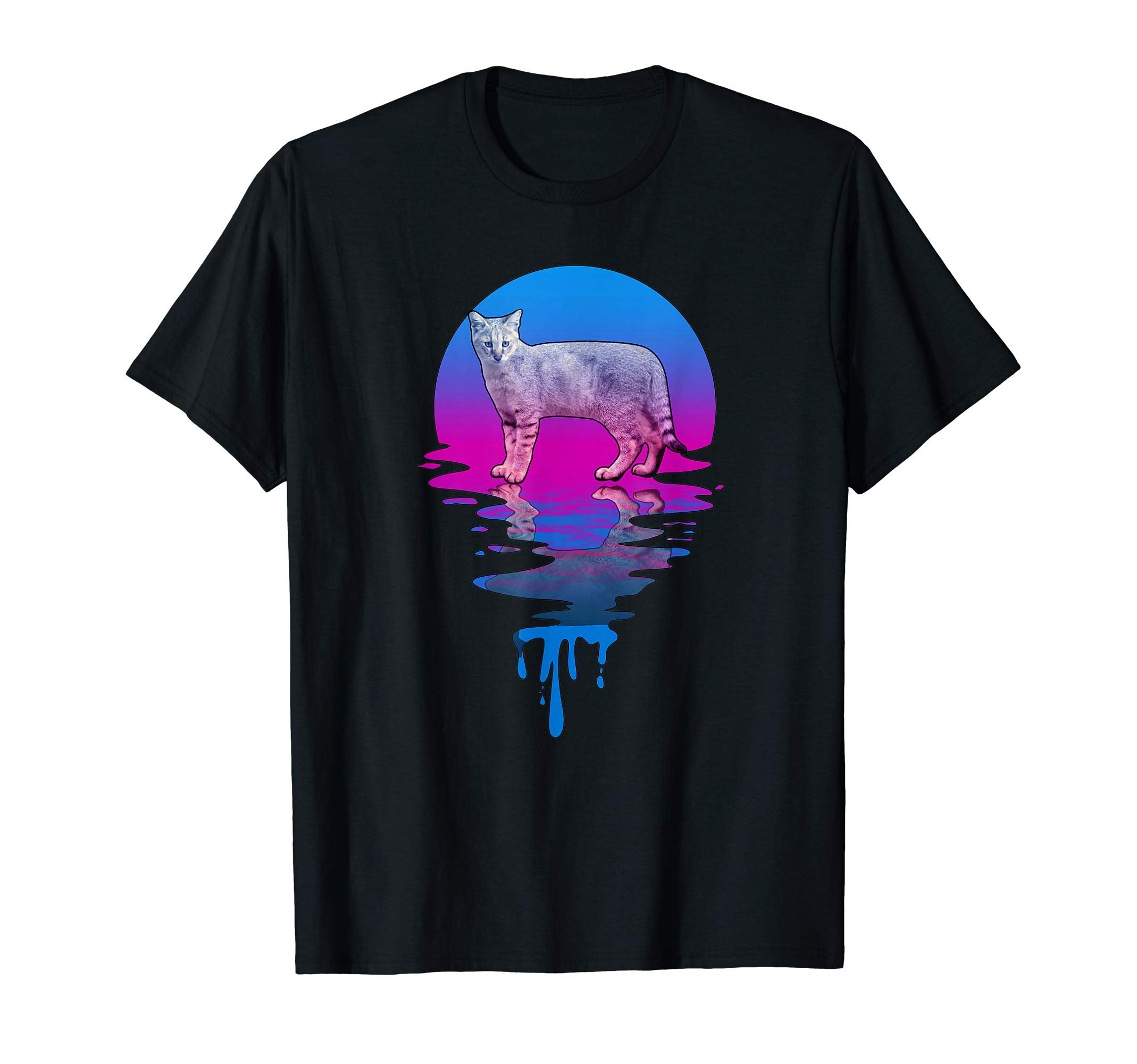 Sunset Jungle Cat T-Shirt - Unique Graphic Men Women - T-Shirt, Sweatshirt, Hoodie