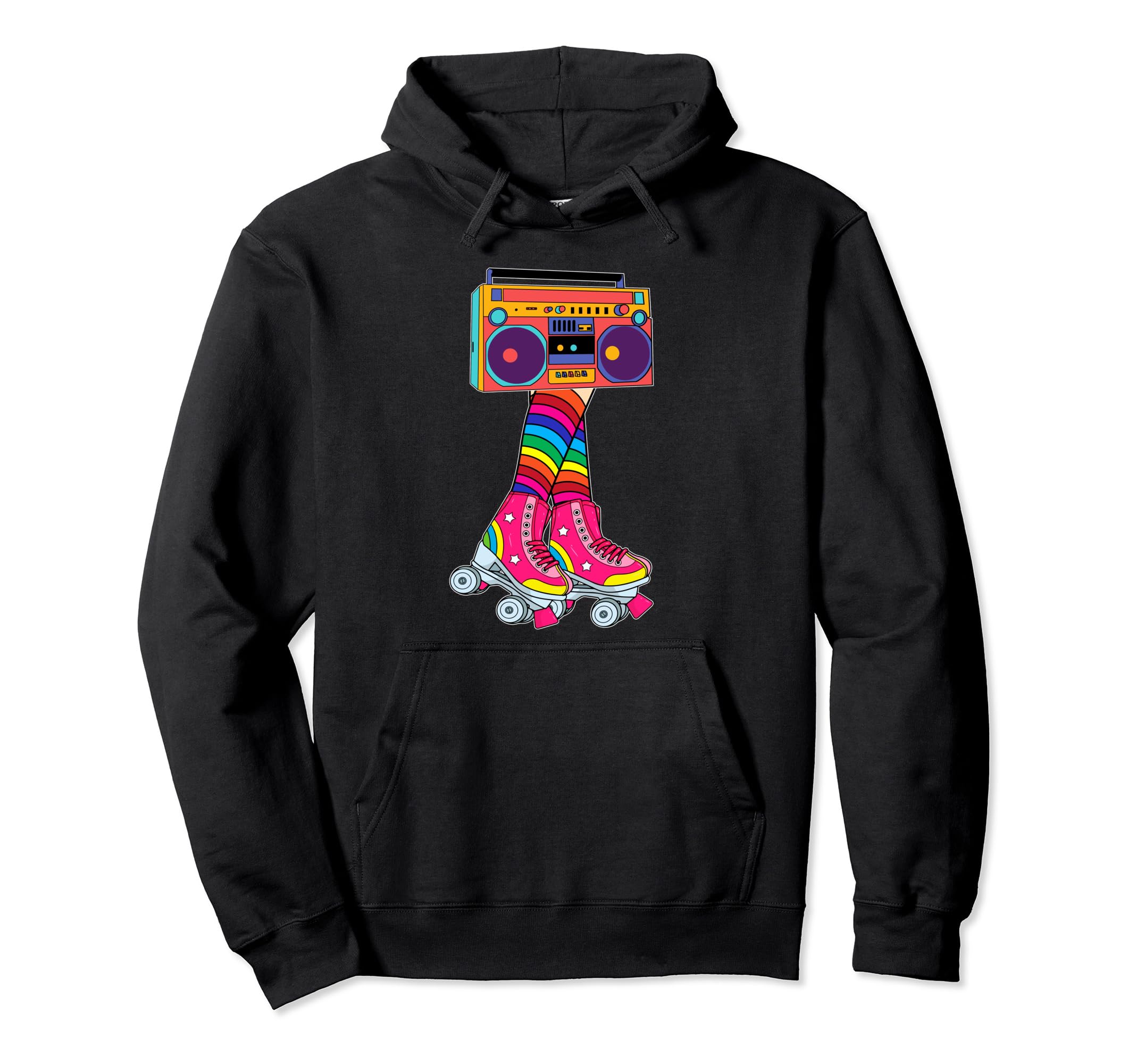 Rollerskates Funny 80S Roller Disco Hoodie - Minimalist Print Unisex - T-Shirt, Sweatshirt, Hoodie