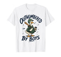Mom Goose Mothers Day Outnumbered T-Shirt - Minimalist Print Men Women - T-Shirt, Sweatshirt, Hoodie