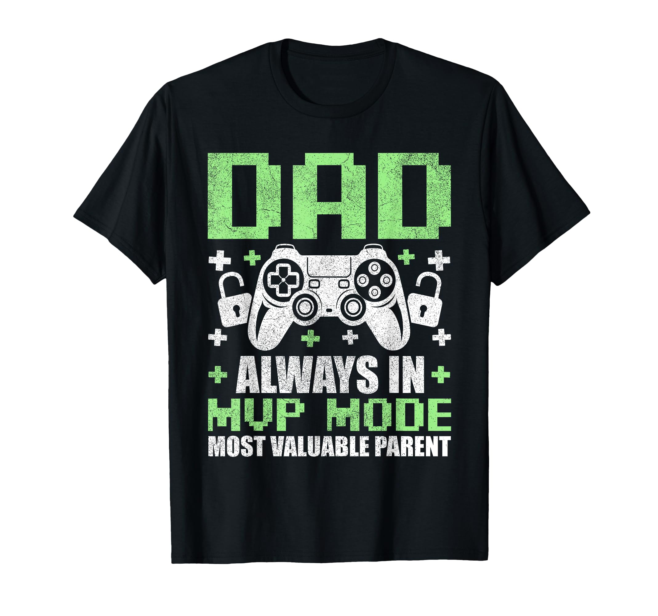 Gamer Dad Fathers Day Dad Always Mvp T-Shirt - Custom Art Print Men Women - T-Shirt, Sweatshirt, Hoodie