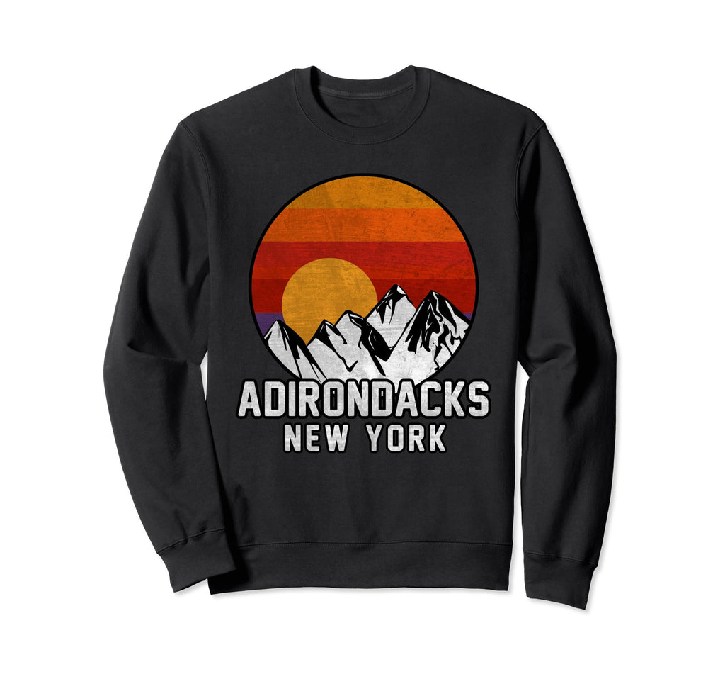 Adirondacks Mountain Sunset Sweatshirt - Trendy Graphic for Adults - T-Shirt, Sweatshirt, Hoodie