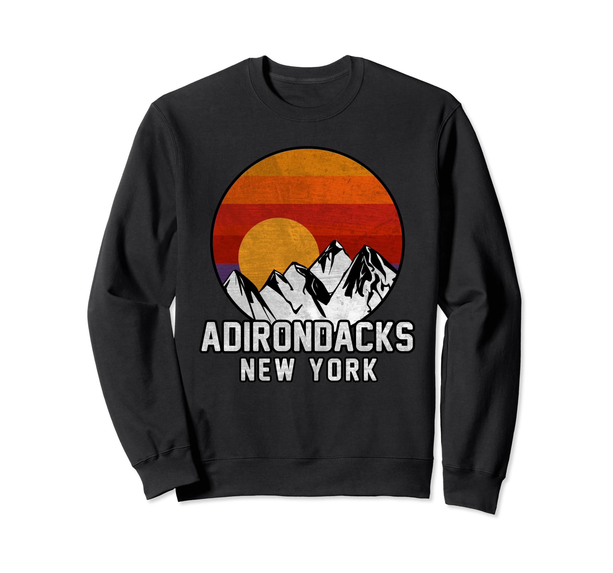 Adirondacks Mountain Sunset Sweatshirt - Trendy Graphic for Adults - T-Shirt, Sweatshirt, Hoodie