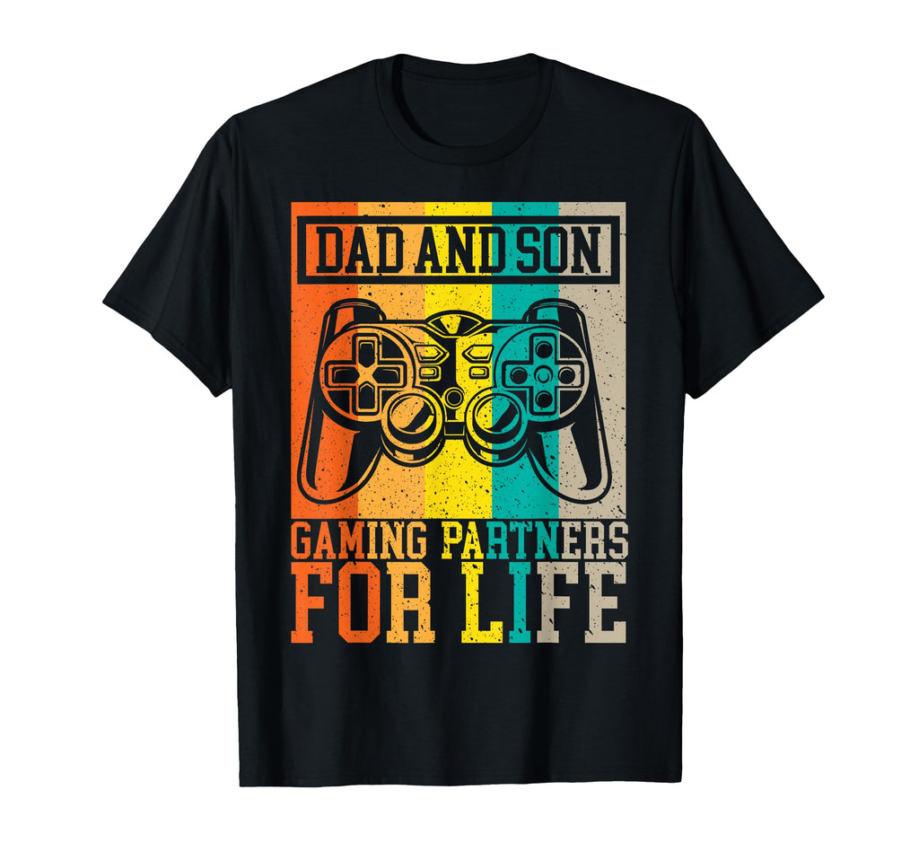 Dad And Son Gaming Partners Life T-Shirt - Aesthetic Graphic Men Women - T-Shirt, Sweatshirt, Hoodie