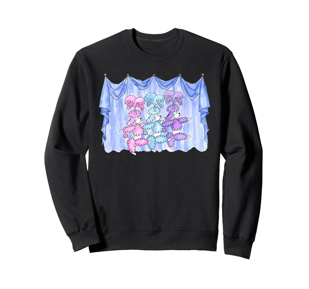 Showgirl Dancing Poodle Dogs Y2K Mid Sweatshirt - Unique Graphic Men Women - T-Shirt, Sweatshirt, Hoodie