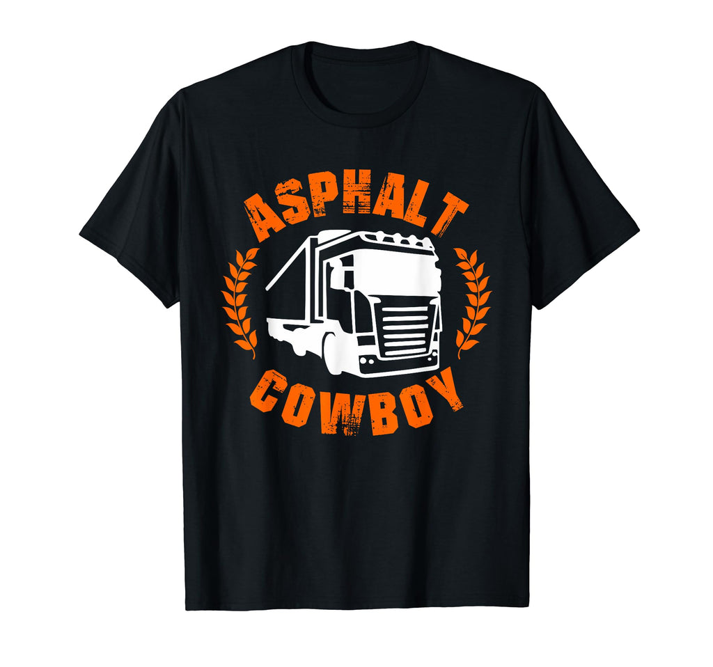 Asphalt Cowboy Distressed Funny Trucker T-Shirt - Trendy Graphic for Adults - T-Shirt, Sweatshirt, Hoodie