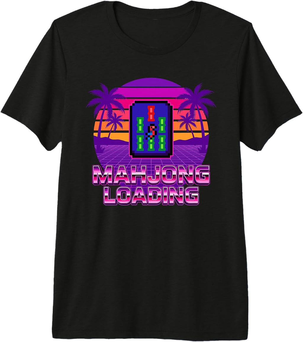 Retro Eighties Synthwave Board Gamer Apparel - Adult & Kids T-Shirts, Sweatshirts & Hoodies apparel design preview 1