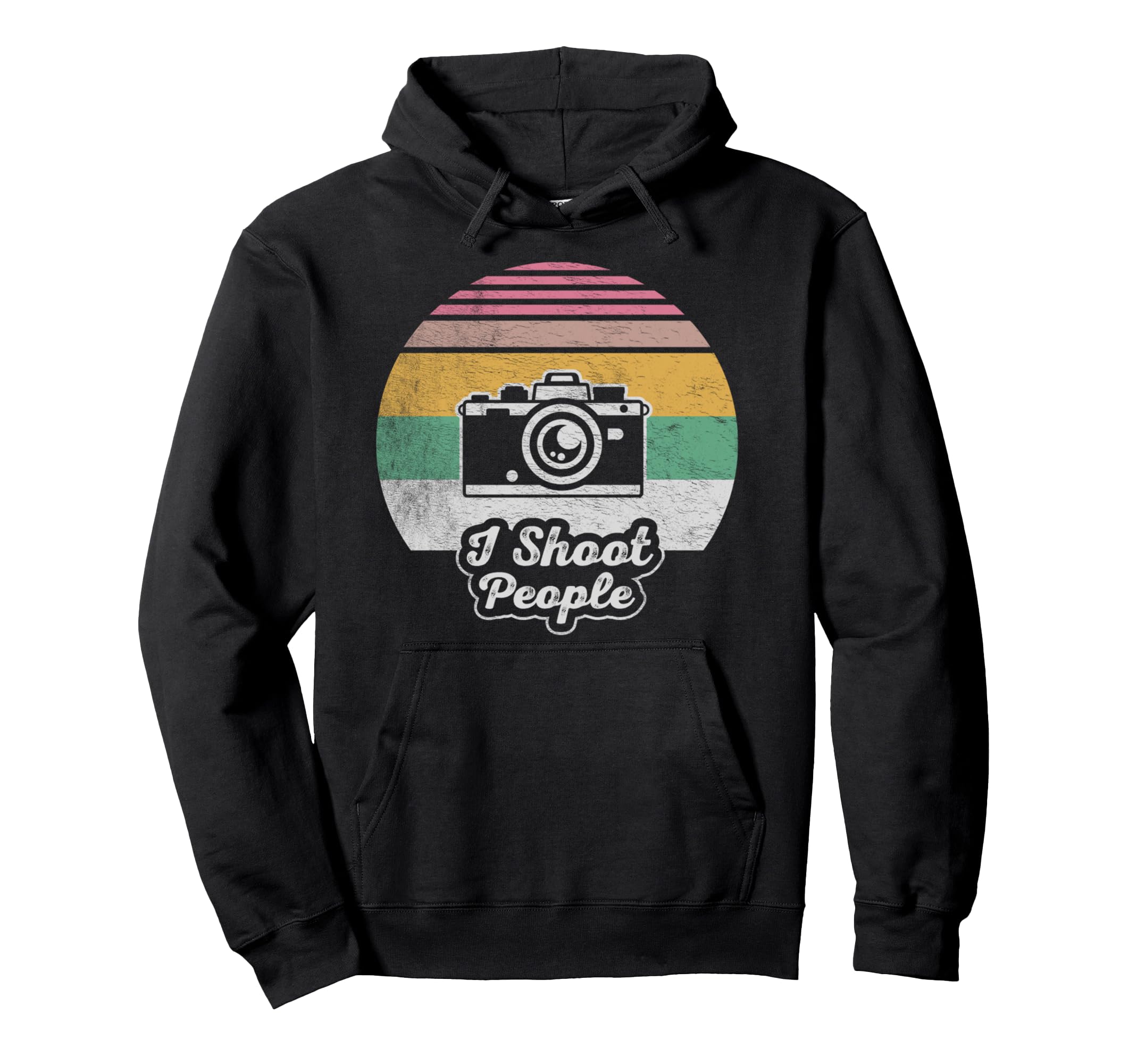 Funny Photographer Camera I Shoot People Hoodie - Unique Graphic for Adults - T-Shirt, Sweatshirt, Hoodie