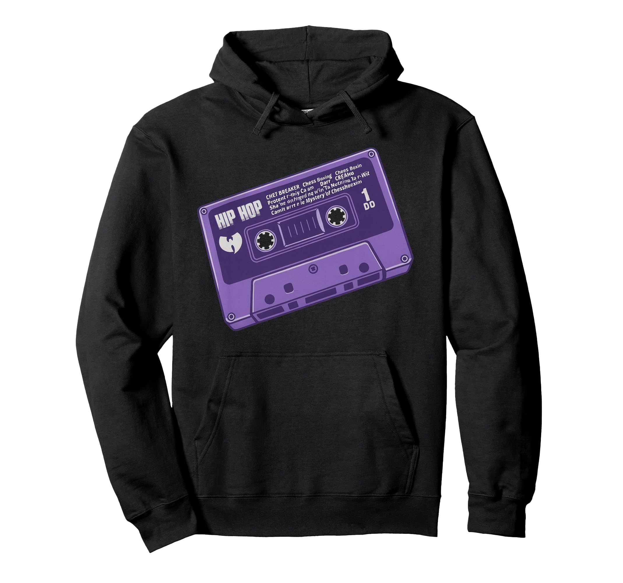 Purple Cassette Tape 90S Hip Hop Music Hoodie - Fun Novelty Design Unisex - T-Shirt, Sweatshirt, Hoodie
