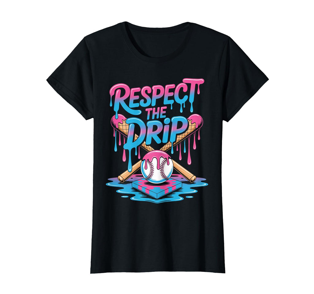 Respect Drip Ice Cream Drip Game T-Shirt - Trendy Graphic for Adults - T-Shirt, Sweatshirt, Hoodie