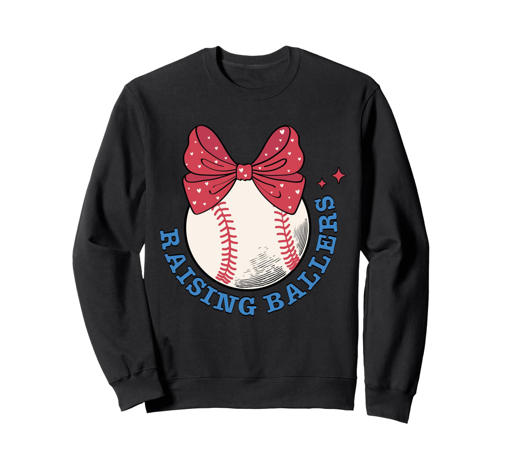 Raising Ballers Coquette American Sweatshirt - Aesthetic Graphic Unisex - T-Shirt, Sweatshirt, Hoodie