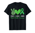 Peace Love Hope Mental Health Awareness T-Shirt - Graphic Print for Adults - T-Shirt, Sweatshirt, Hoodie