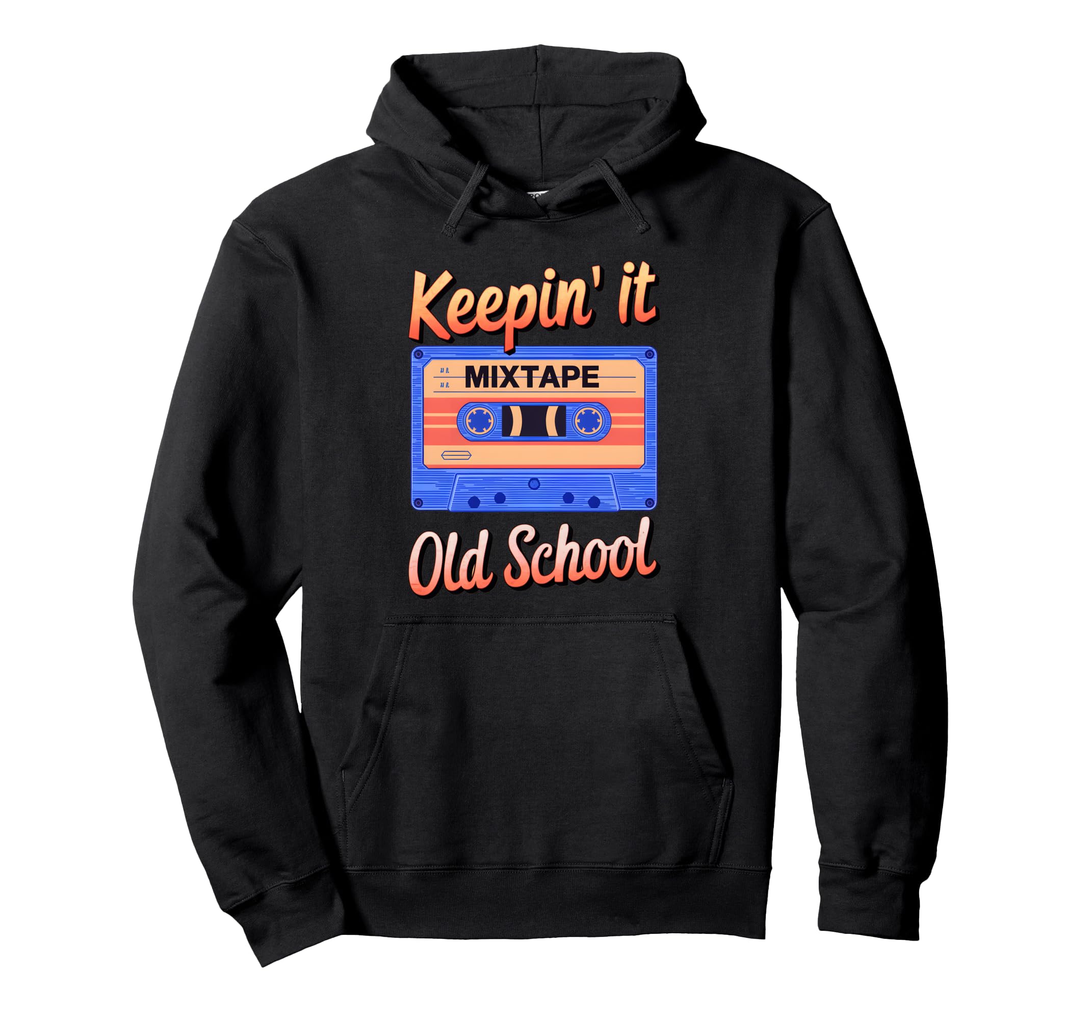 Old School Hip Hop 80S 90S Cassette Tape Hoodie - Graphic Print Men Women - T-Shirt, Sweatshirt, Hoodie