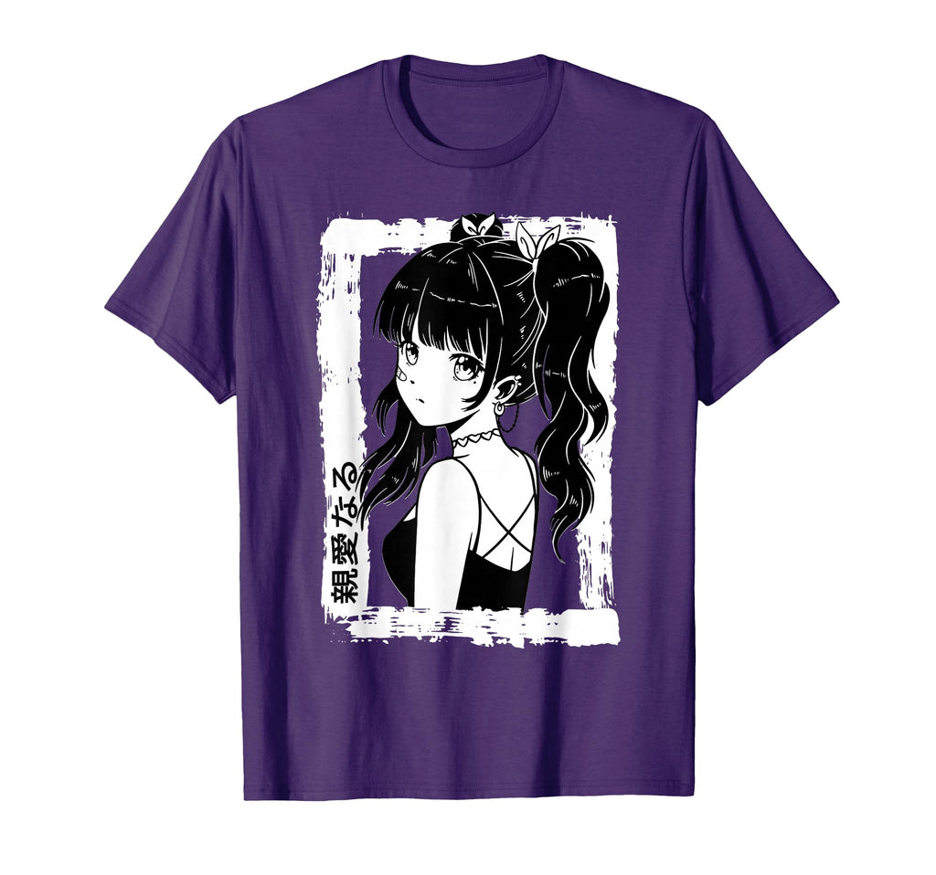 Anime Goth Otaku Japanese Aesthetic T-Shirt - Minimalist Print Men Women - T-Shirt, Sweatshirt, Hoodie