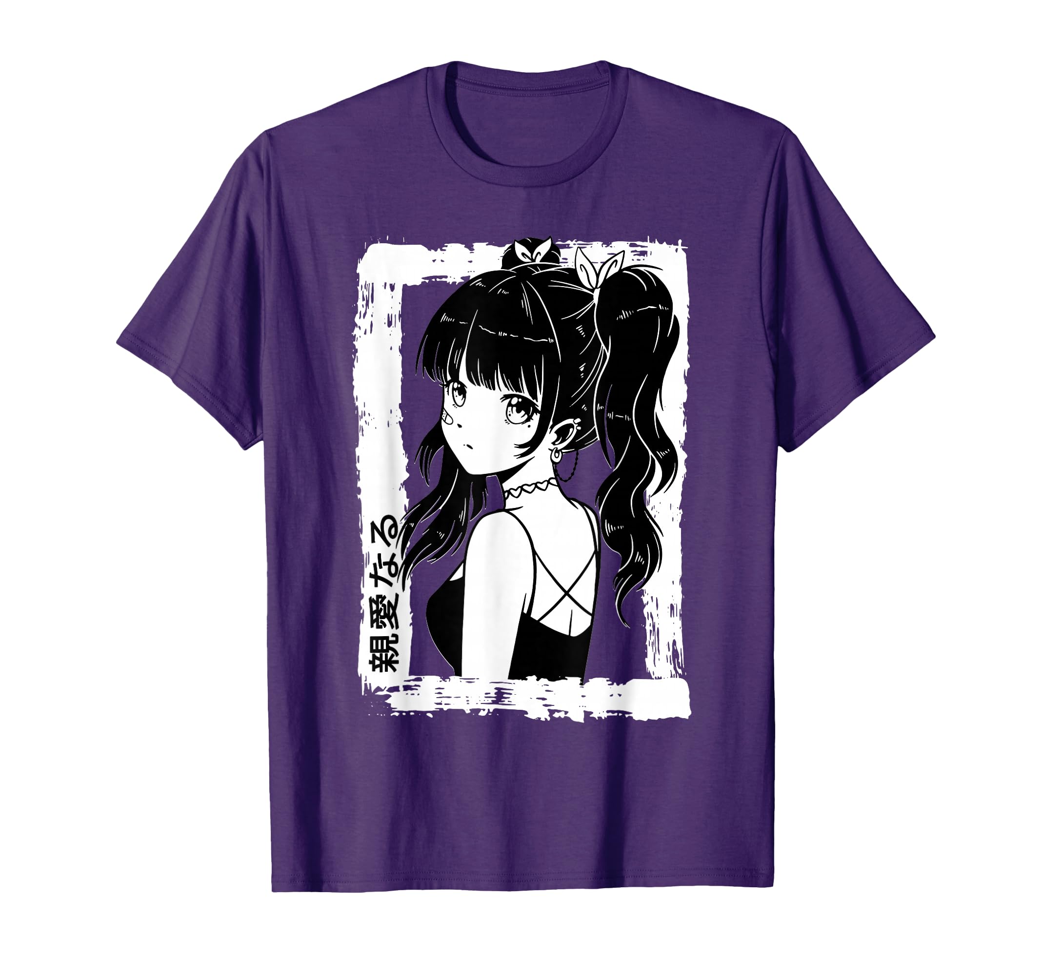 Anime Goth Otaku Japanese Aesthetic T-Shirt - Minimalist Print Men Women - T-Shirt, Sweatshirt, Hoodie