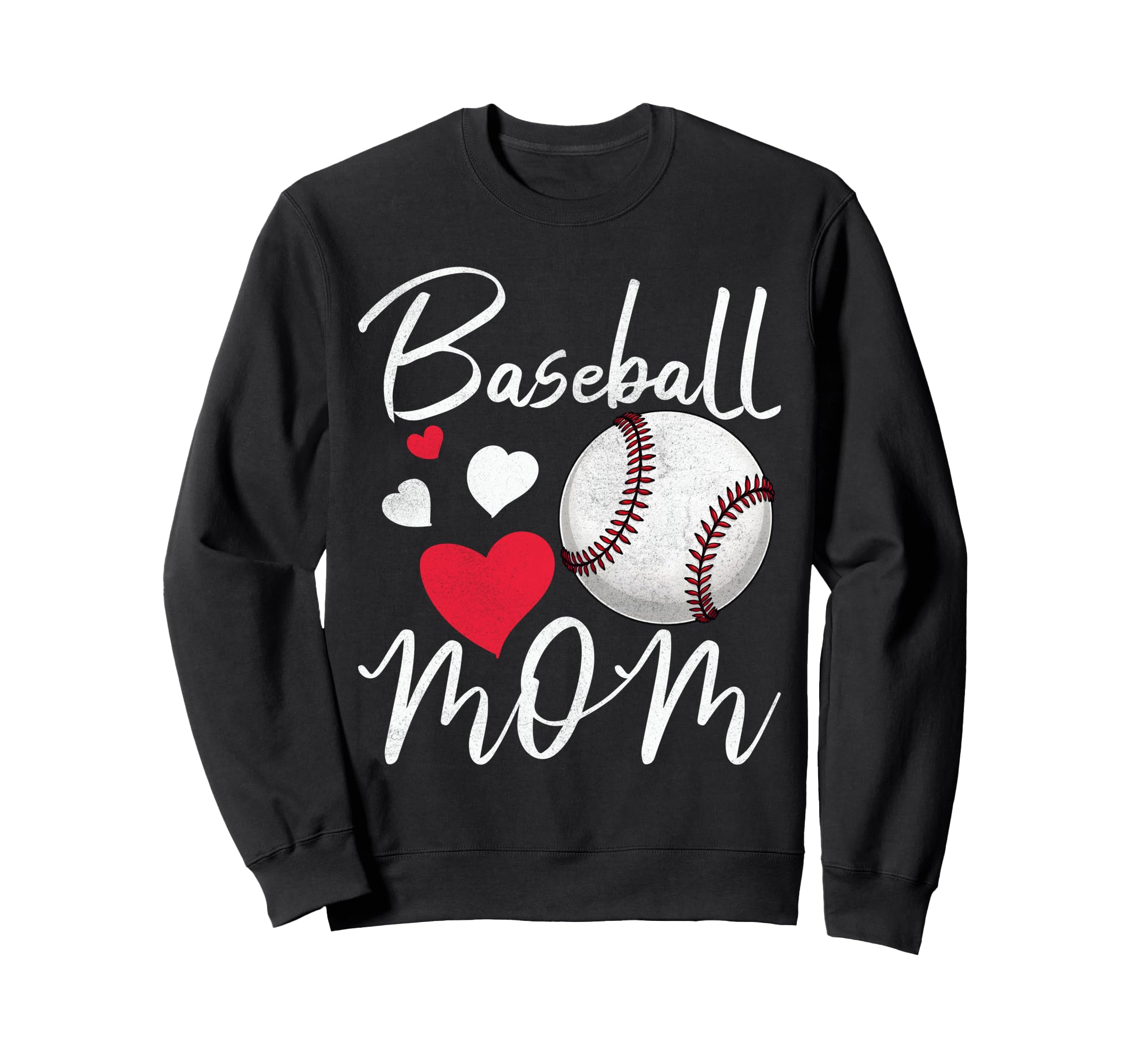 Baseball Mom Mama Baseball Sweatshirt - Fun Novelty Design for Adults - T-Shirt, Sweatshirt, Hoodie