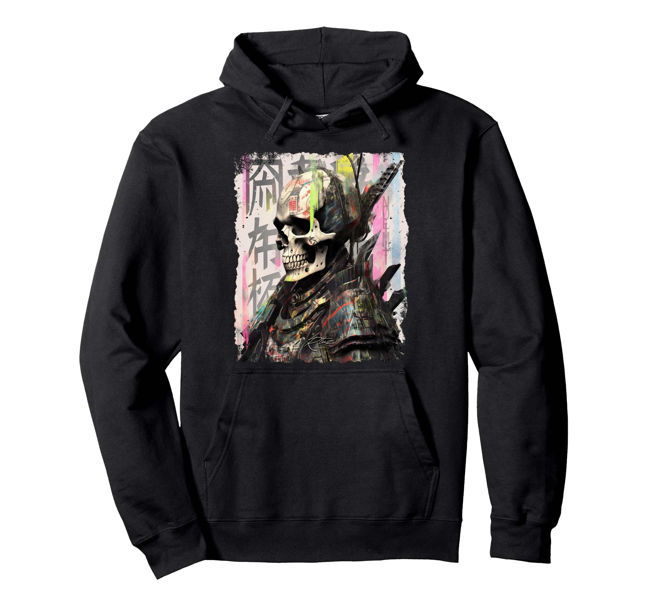 Aesthetic Streetwear Skull Hoodie - Custom Art Print for Adults - T-Shirt, Sweatshirt, Hoodie