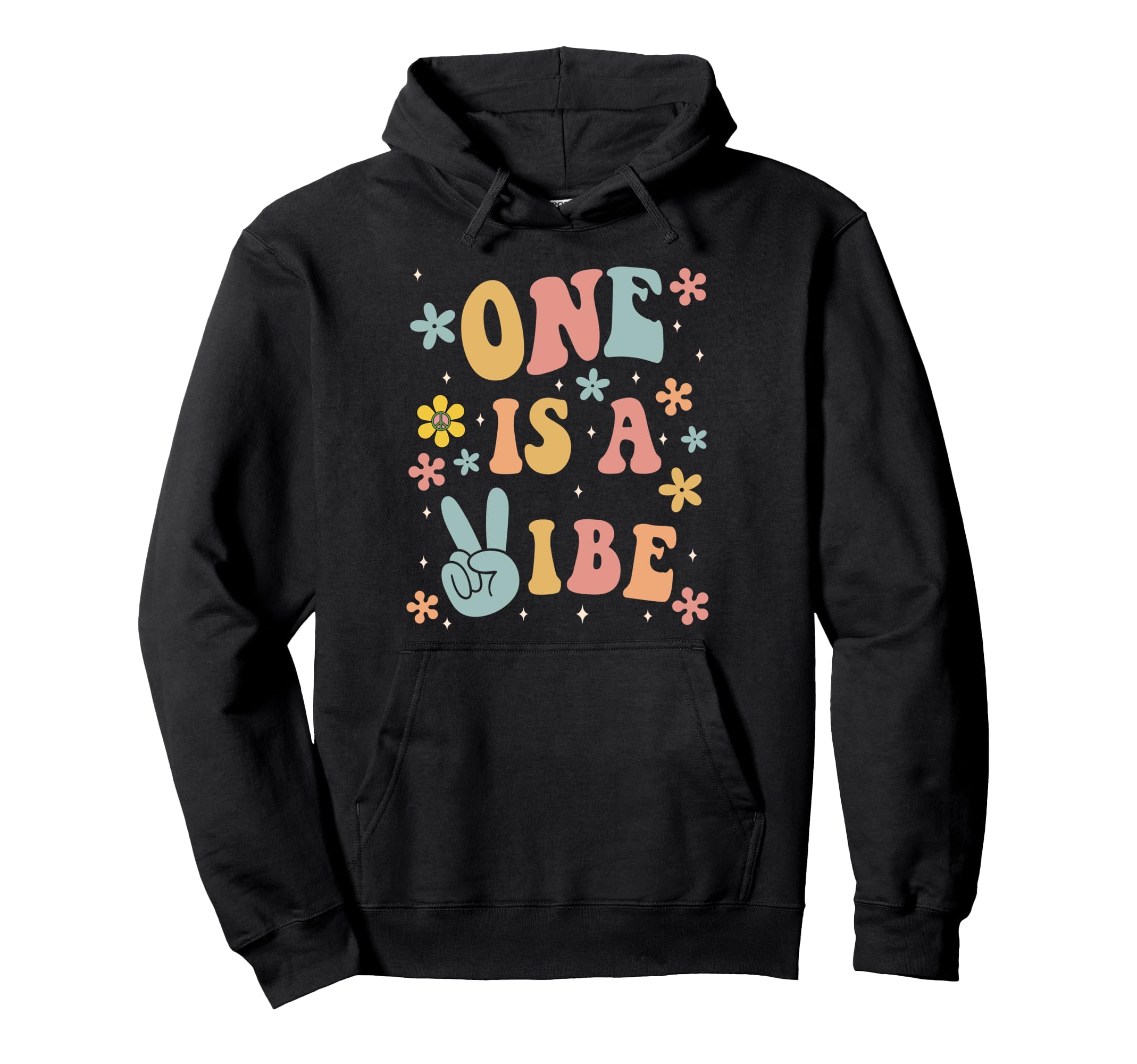 One Is Vibe Boho 1St Birthday Hippie Hoodie - Graphic Print Men Women - T-Shirt, Sweatshirt, Hoodie