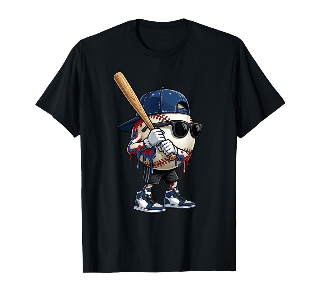 Baseball Drip Ice Cream Drip Baseball T-Shirt - Streetwear Style Men Women - T-Shirt, Sweatshirt, Hoodie