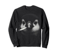 Bad Penguin Smoking Cigarette Sweatshirt - Minimalist Print for Adults - T-Shirt, Sweatshirt, Hoodie