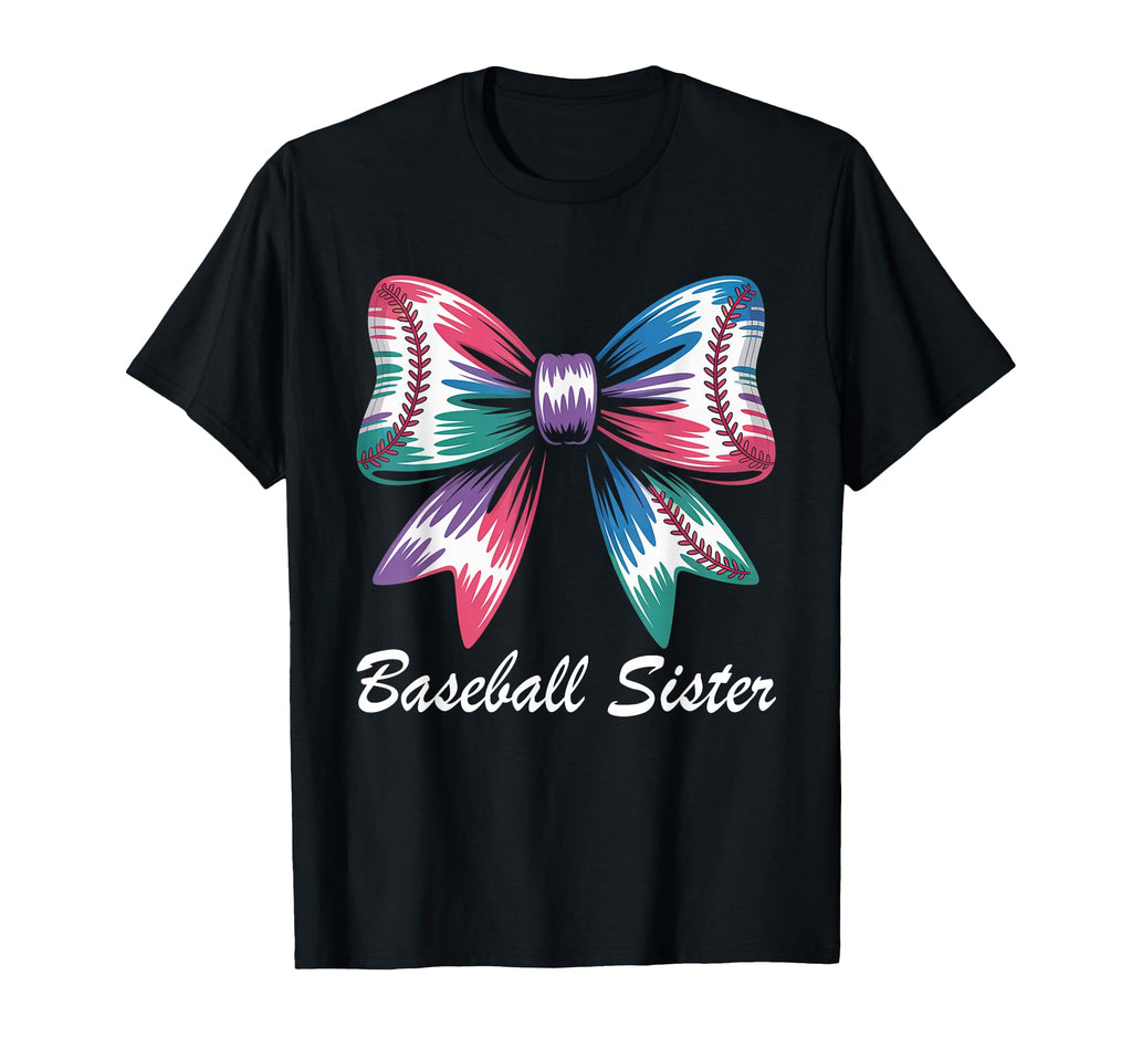 Baseball Sister Coquette Bow Biggest T-Shirt - Unique Graphic Men Women - T-Shirt, Sweatshirt, Hoodie