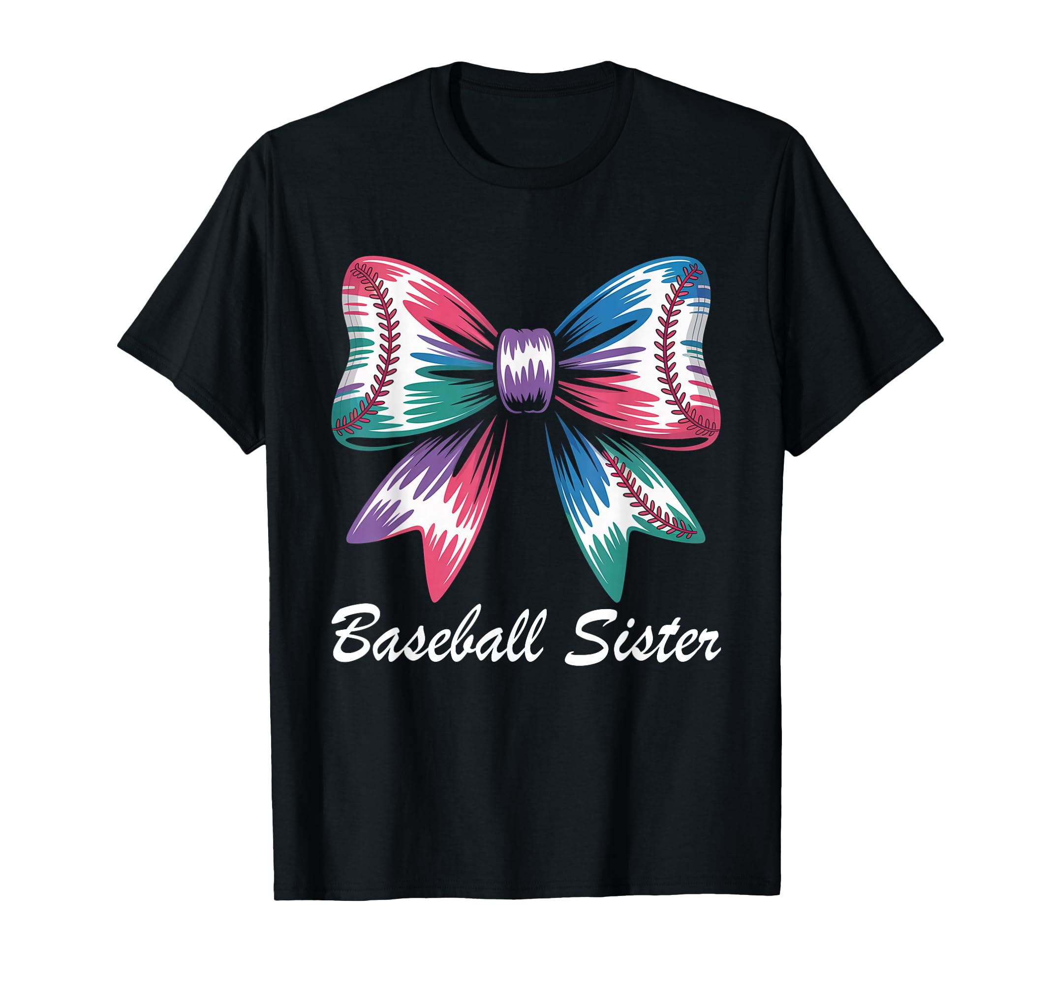 Baseball Sister Coquette Bow Biggest T-Shirt - Unique Graphic Men Women - T-Shirt, Sweatshirt, Hoodie