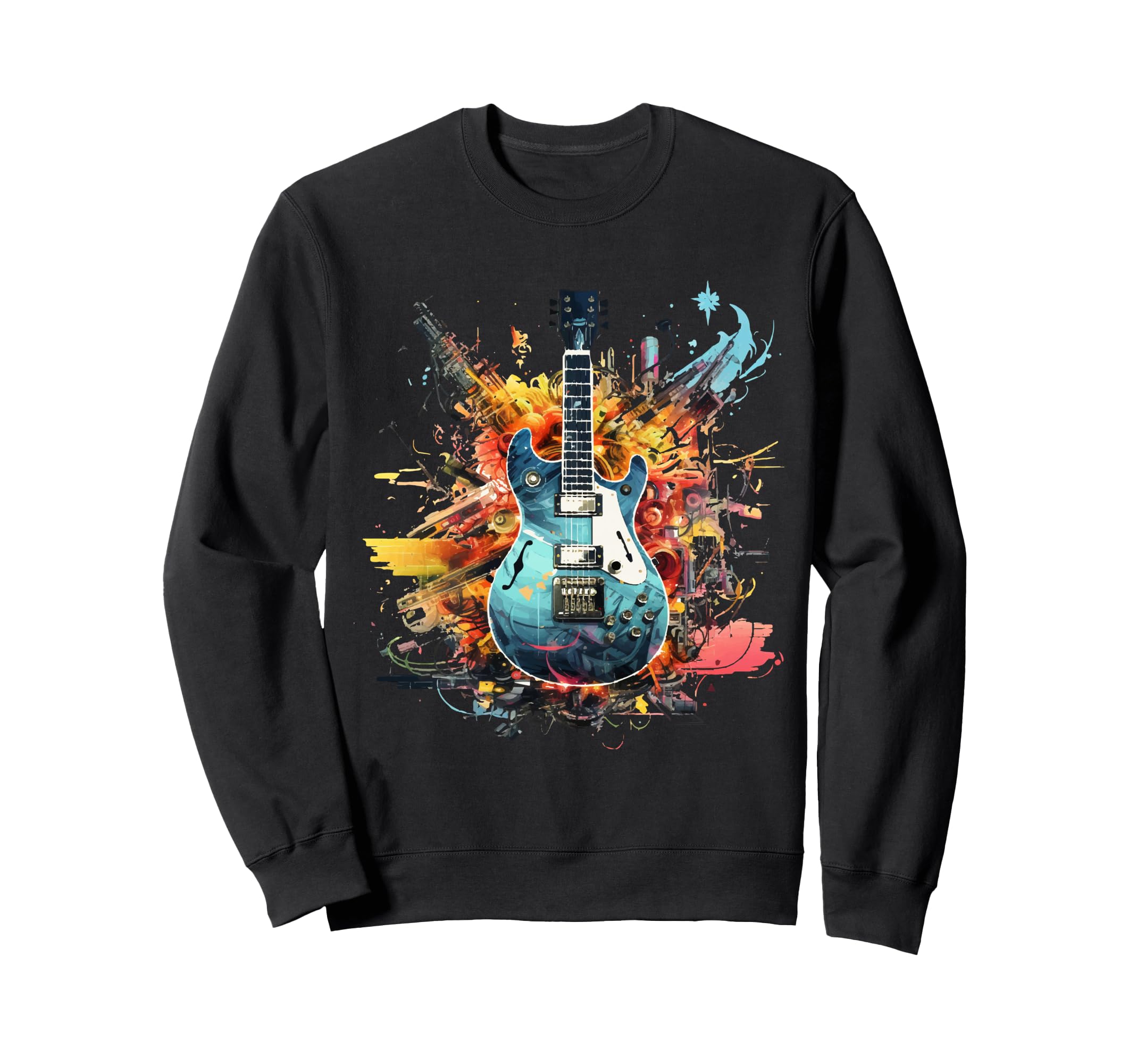 Guitar Music Musician Gift Sweatshirt - Streetwear Style Unisex - T-Shirt, Sweatshirt, Hoodie