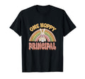 One Hoppy Principal Bunny Easter Rainbow T-Shirt - Trendy Graphic Men Women - T-Shirt, Sweatshirt, Hoodie