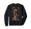 Y2K Back Streetwear Lion Sweatshirt - Minimalist Print for Adults - T-Shirt, Sweatshirt, Hoodie