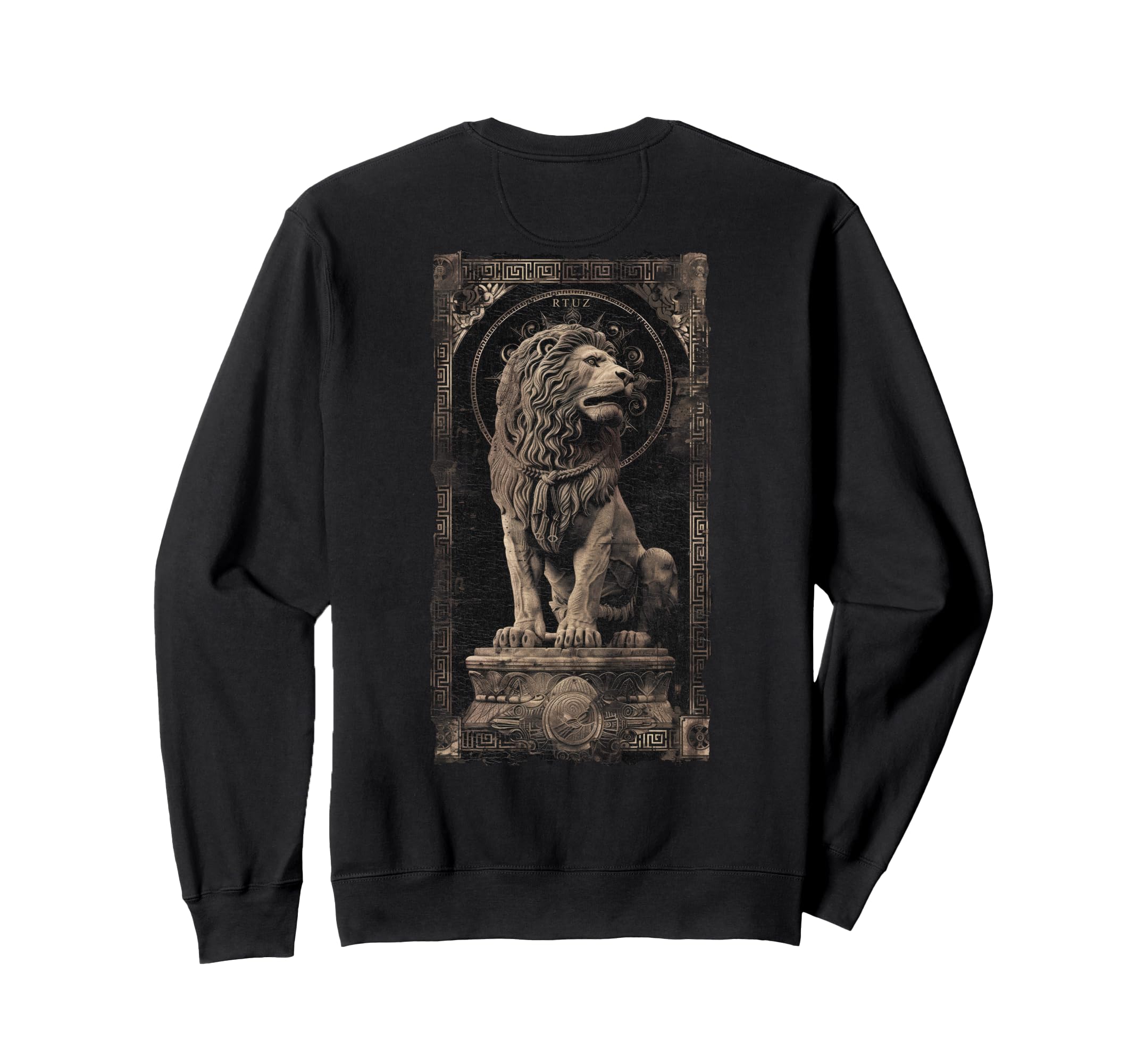 Y2K Back Streetwear Lion Sweatshirt - Minimalist Print for Adults - T-Shirt, Sweatshirt, Hoodie