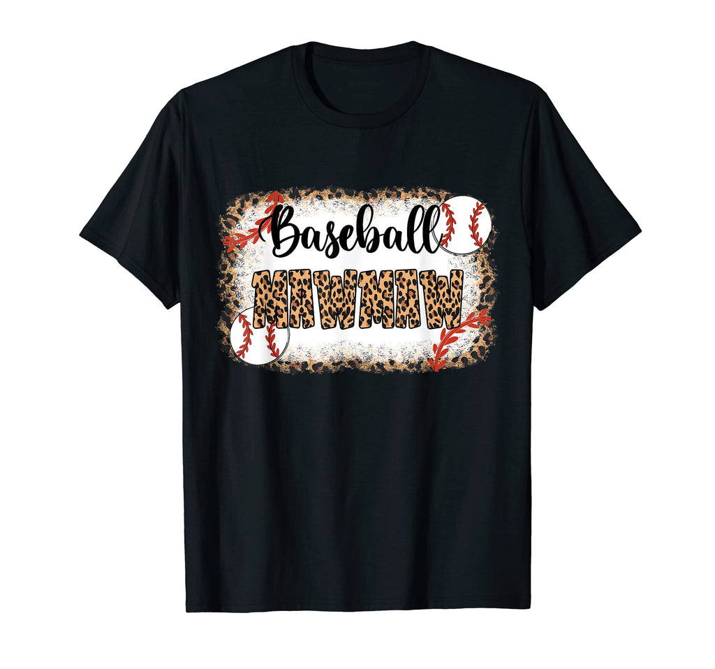 Baseball Mawmaw Leopard Baseball T-Shirt - Fun Novelty Design for Adults - T-Shirt, Sweatshirt, Hoodie