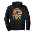 1991 33Rd Birthday Cassette Tape 1991 Hoodie - Aesthetic Graphic Unisex - T-Shirt, Sweatshirt, Hoodie