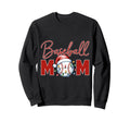 Baseball Mom Ballgame Sport Mommy Santa Sweatshirt - Unique Graphic Unisex - T-Shirt, Sweatshirt, Hoodie