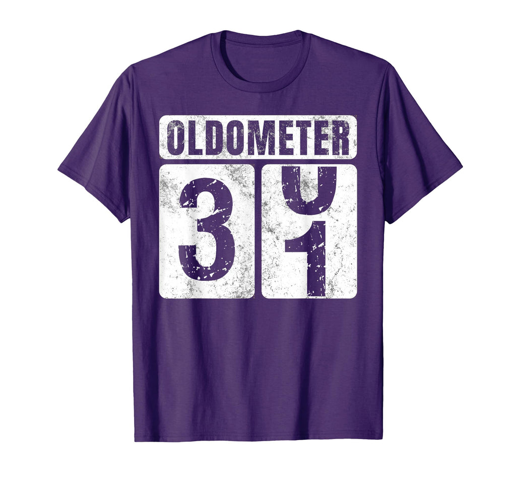 Oldometer 31 Funny 31St Birthday Gift T-Shirt - Minimalist Print for Adults - T-Shirt, Sweatshirt, Hoodie