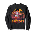 Afro Groove Roller Skate 80S 70S Disco Sweatshirt - Trendy Graphic Unisex - T-Shirt, Sweatshirt, Hoodie