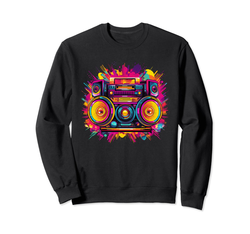 Disco 80S Motto Party Pop Art Sweatshirt - Fun Novelty Design for Adults - T-Shirt, Sweatshirt, Hoodie