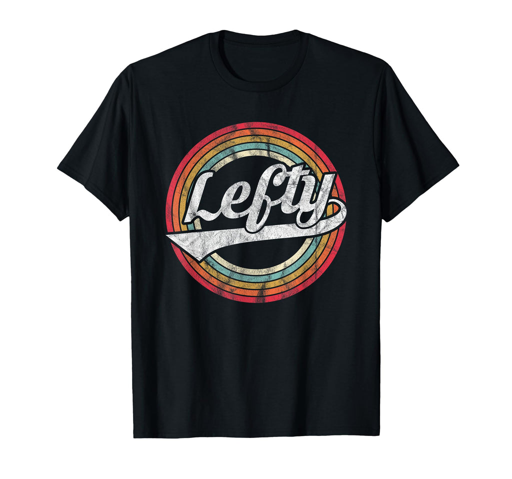 Lefty Left Handed Proud Rainbow T-Shirt - Custom Art Print Unisex - T-Shirt, Sweatshirt, Hoodie