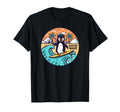 Penguins Summer Sunset Beach Penguin T-Shirt - Trendy Graphic for Adults - T-Shirt, Sweatshirt, Hoodie