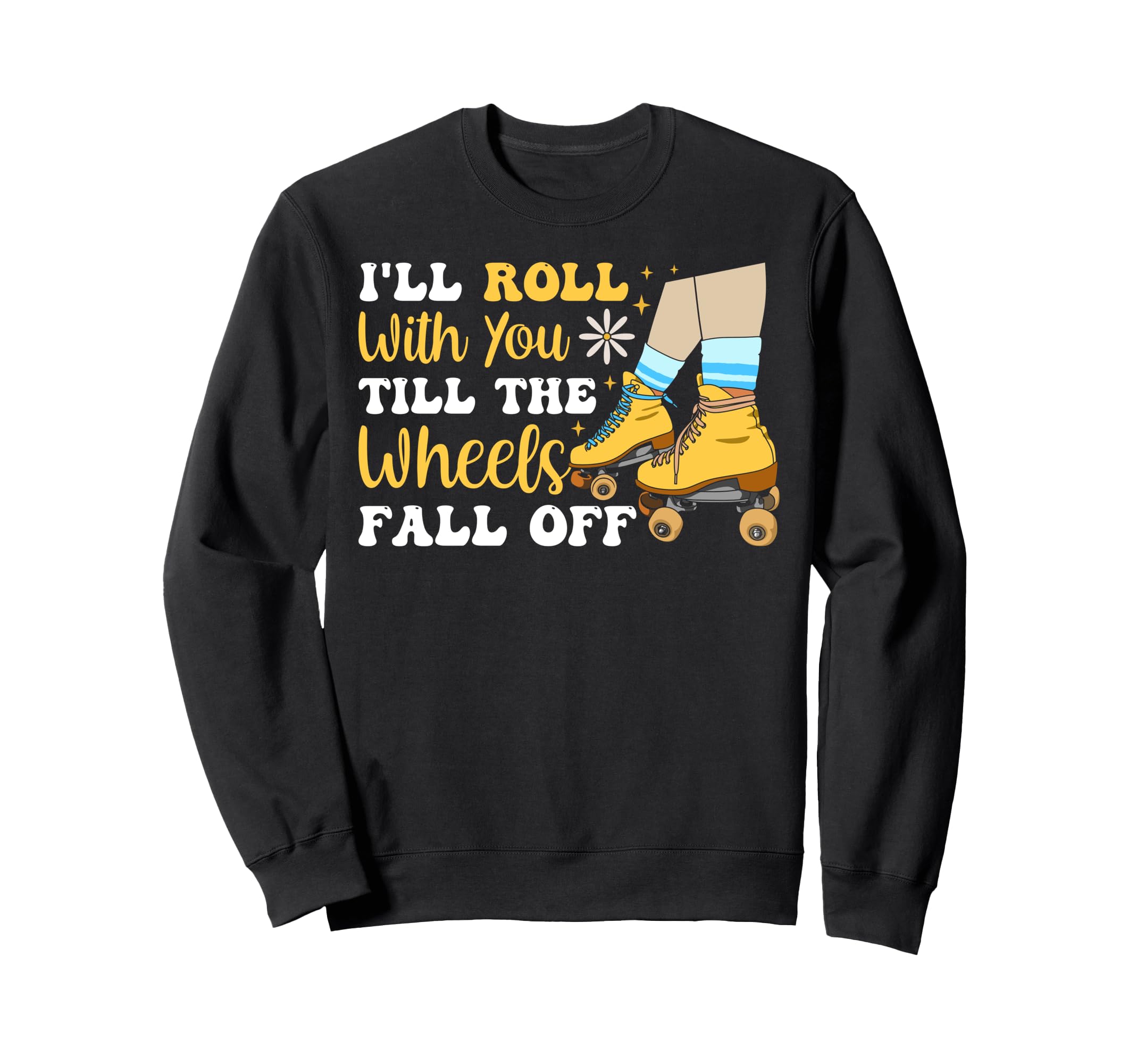 Roller Skating Skate 1970S Ill Sweatshirt - Streetwear Style for Adults - T-Shirt, Sweatshirt, Hoodie