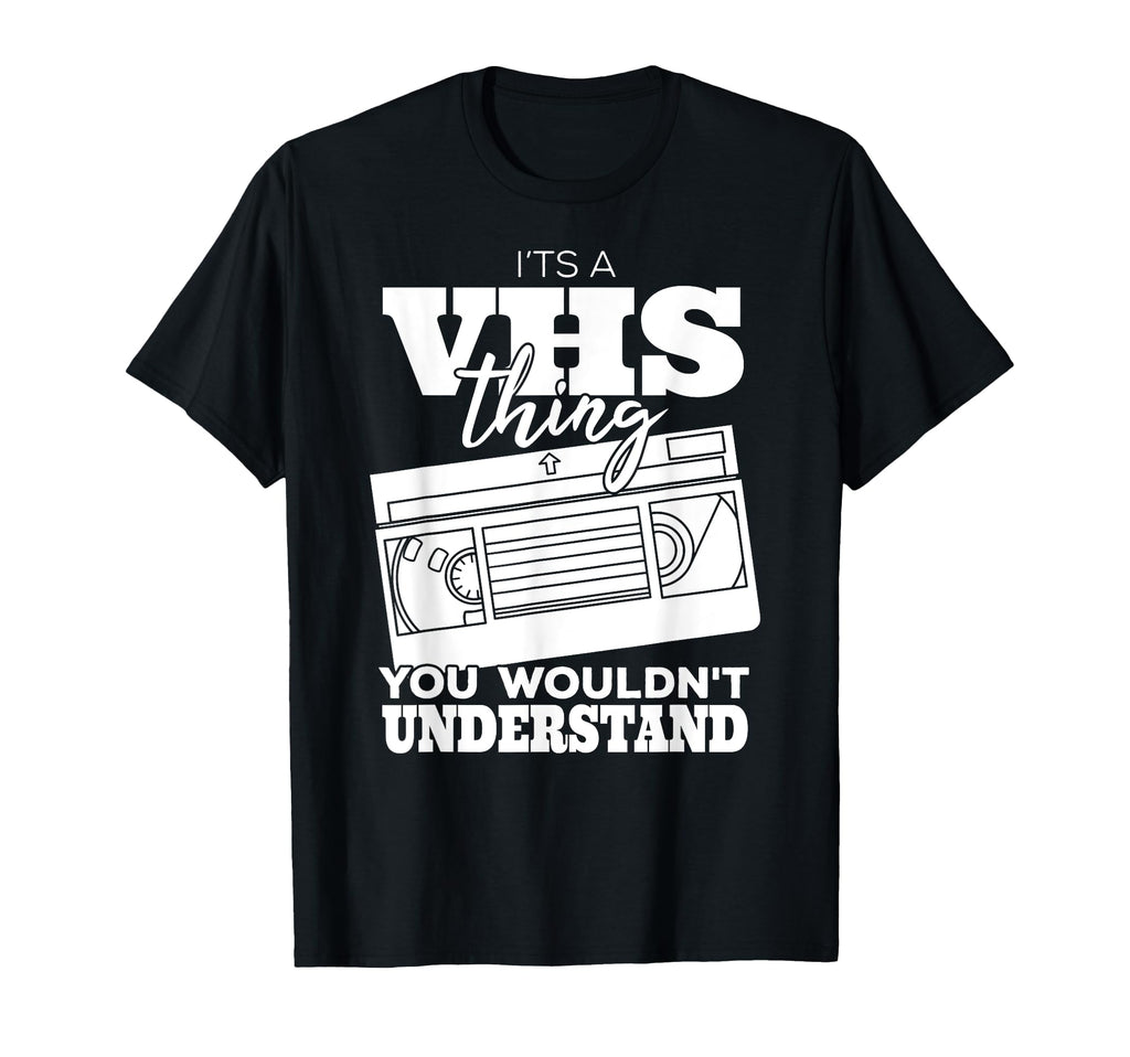 Vhs Gift Video Cassette Tape Collector T-Shirt - Minimalist Print Men Women - T-Shirt, Sweatshirt, Hoodie