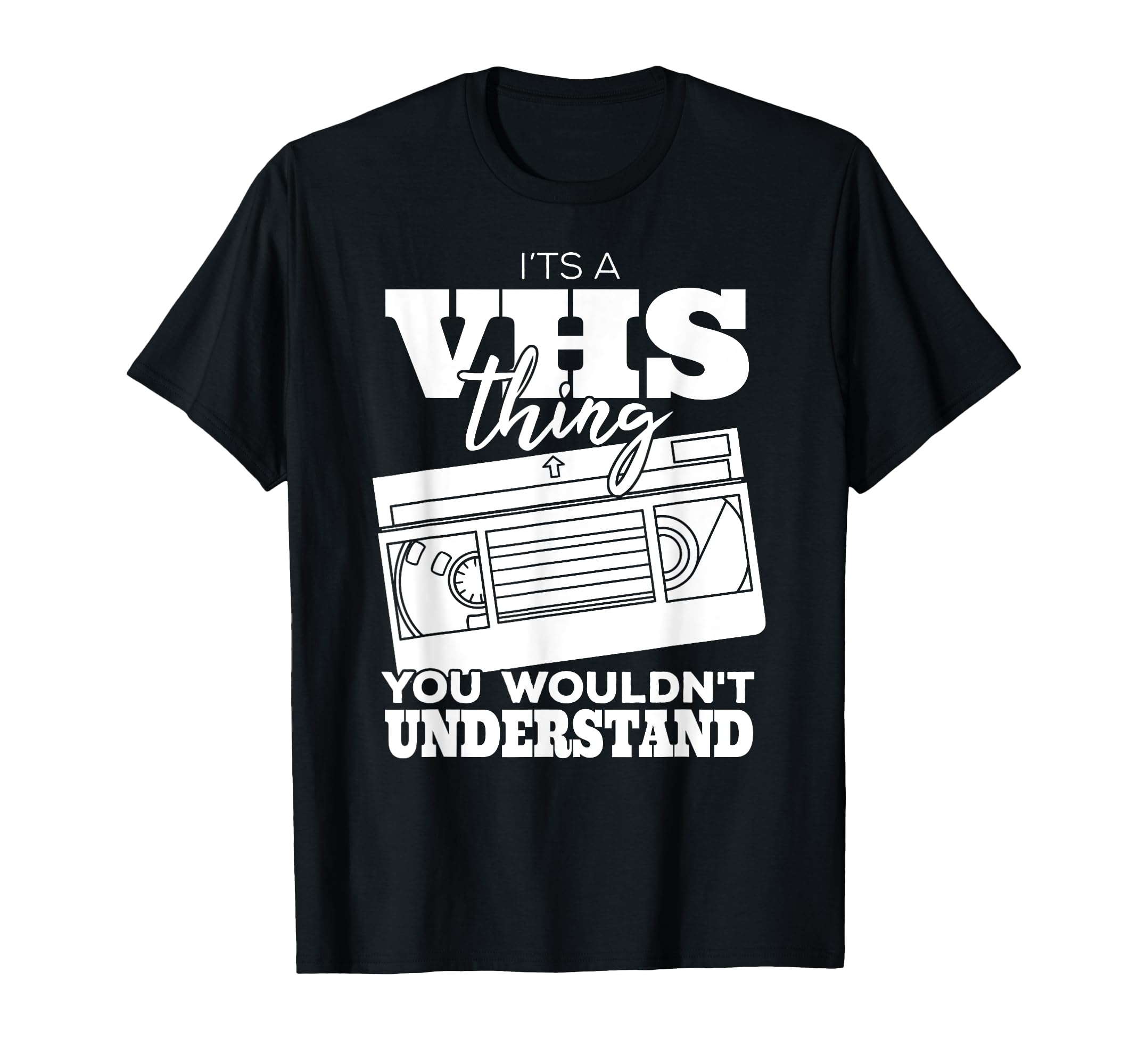 Vhs Gift Video Cassette Tape Collector T-Shirt - Minimalist Print Men Women - T-Shirt, Sweatshirt, Hoodie
